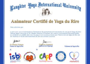 certificat animateur yoga du rire